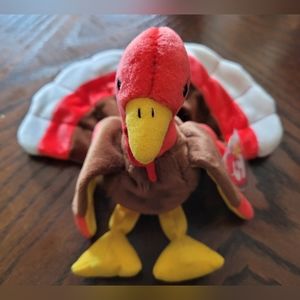 Vintage 1997 Ty Beanie Babies Gobbles Turkey Thanksgiving